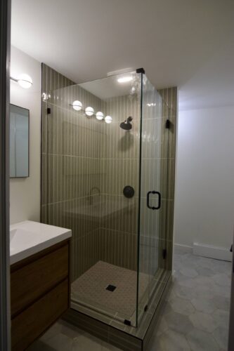Completed renovation interior in Michigan