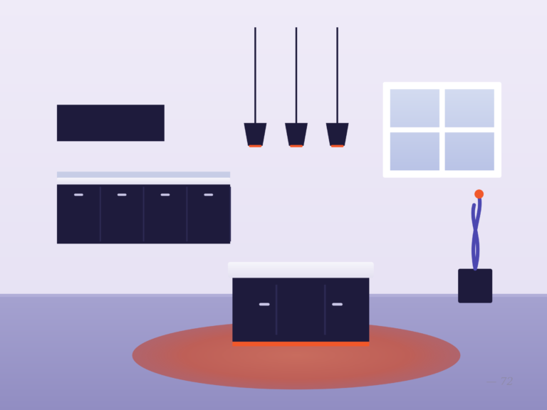 Custom kitchen cabinets and layout