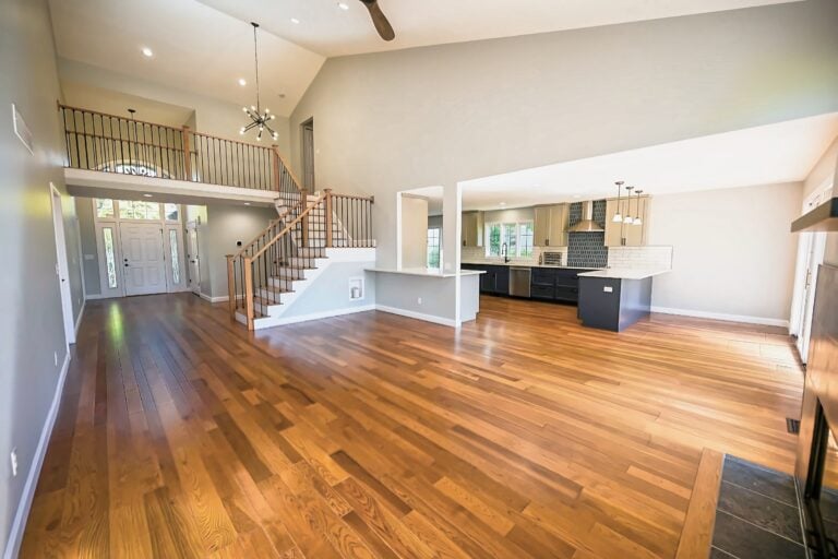 Whole home remodel in Plymouth Township with an updated kitchen and living space
